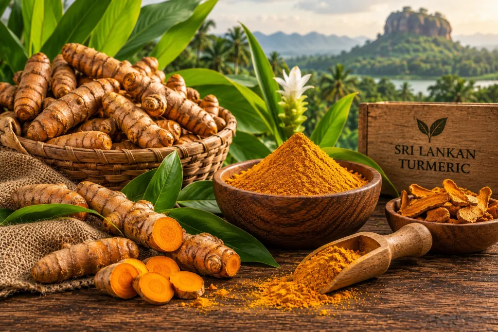 Sri Lankan Turmeric prepared for international export.